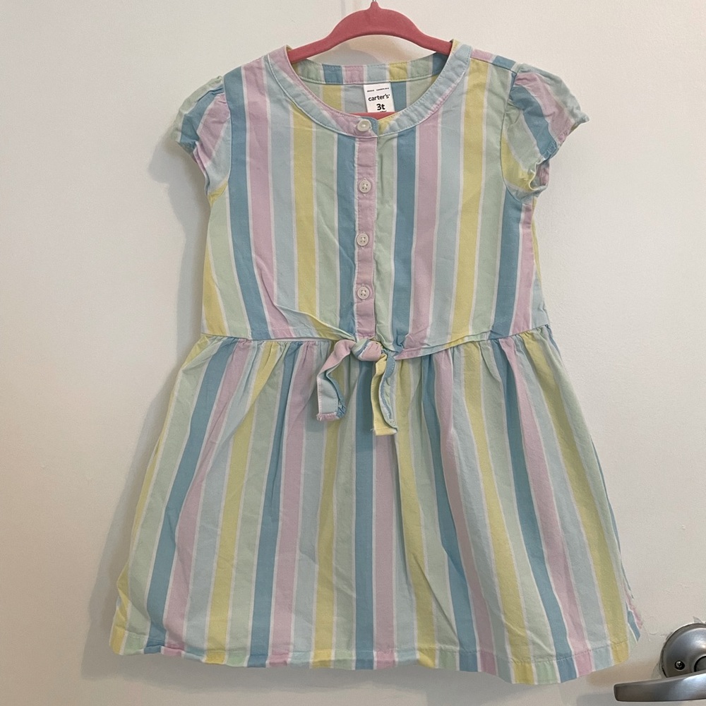 100% Cotton Stripe Dress